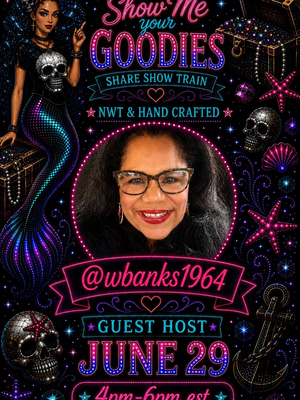 Show Me Your Goodies Show Flyer